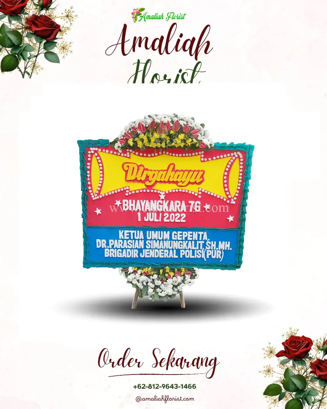 Papan Bunga HUT Ulang Tahun Arut Selatan